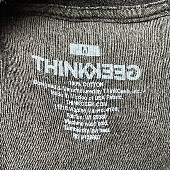 ThinkGeek 15 Years Epic Years Anniversary Shirt Size Medium Black - Picture 4 of 8